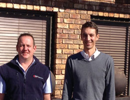 Rudi Opperman (left) and Duane Jordaan will run TRX from the company’s new premises.